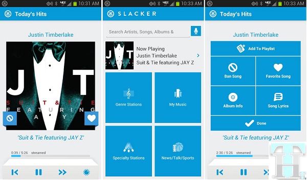 slacker radio app