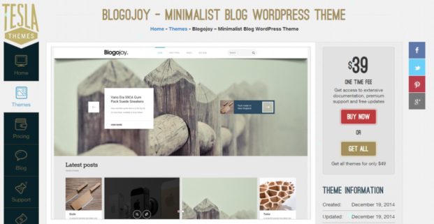 Blogojoy – A new blog theme from TeslaThemes
